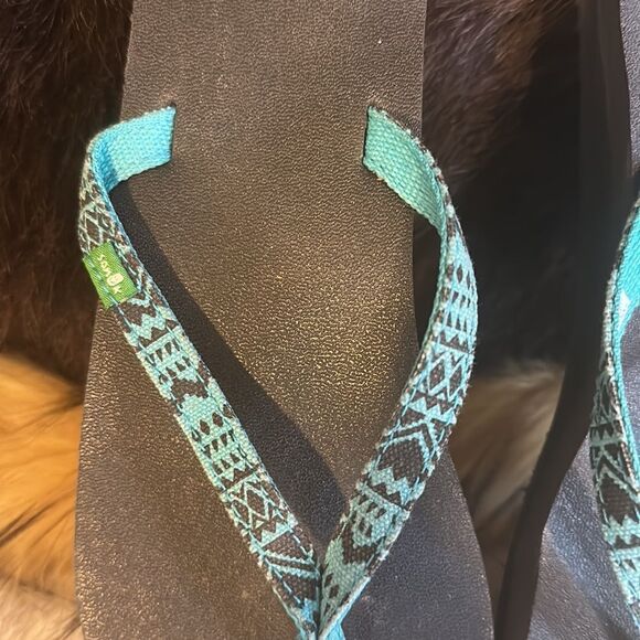 Sanuk flip flop sandals 6 (4075) - Picture 2 of 3